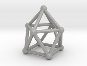 0747 J10 Gyroelongated Square Pyramid (a=1cm) #1 in Aluminum