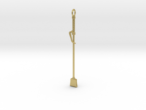 Riding Crop in Natural Brass