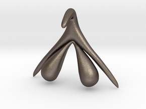 Anatomy of the Clitoris in Polished Bronzed-Silver Steel