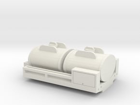 1/87 Scale CCKW Fuel Tanks in White Natural Versatile Plastic