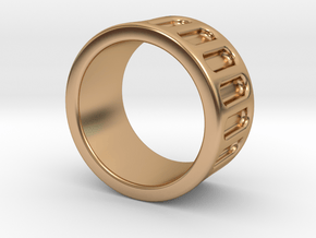 Groove Ring Band 10mm in Polished Bronze: 6 / 51.5