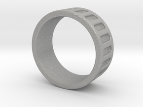 Groove Ring Band 10mm in Aluminum: 12 / 66.5