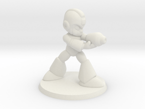 Megaman 1/60 miniature for games and rpg scifi in White Natural Versatile Plastic