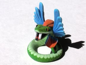 Quetzalcoatl in Full Color Sandstone