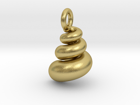 Pendant | Shell in Natural Brass