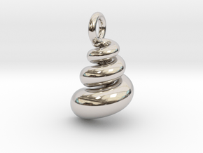 Pendant | Shell in Rhodium Plated Brass