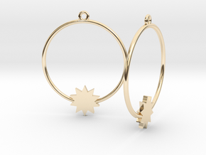 P O W E R Hoops in 14K Yellow Gold