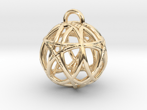 Universependant in 14k Gold Plated Brass