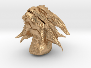 Dragon Head in Natural Bronze: Small