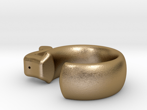 Take 5 Ring in Polished Gold Steel: Medium