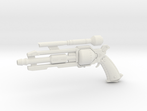 1:3 Miniature Smuggler Pistol in White Natural Versatile Plastic