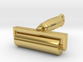 Printmaker's Brayer/Roller  in Polished Brass