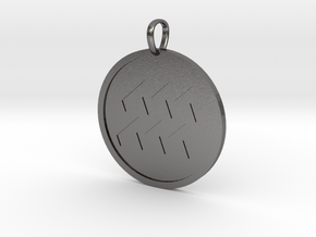 Aquaris Medallion in Polished Nickel Steel