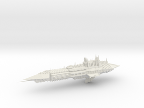 Chaos Heavy Frigate- Imperial Renegade - Concept 2 in White Natural Versatile Plastic