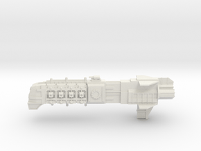 Adeptus Mechanicus Frigate - Concept B in White Natural Versatile Plastic