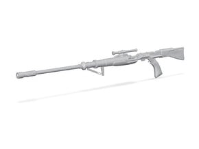 1:12 Miniature Tusken Sniper Rifle in Tan Fine Detail Plastic