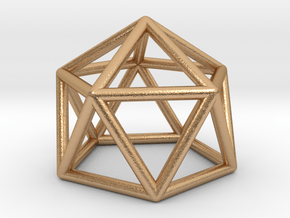 0749 J11 Gyroelongated Pentagonal Pyramid #1 in Natural Bronze
