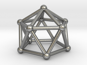 0750 J11 Gyroelongated Pentagonal Pyramid #2 in Natural Silver