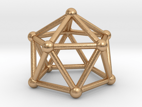 0750 J11 Gyroelongated Pentagonal Pyramid #2 in Natural Bronze