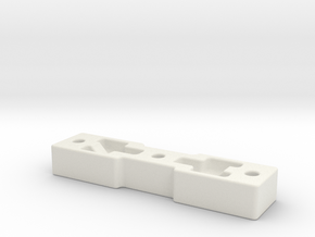 DW_MPF_Reinforcment_Metric_M6 in White Natural Versatile Plastic