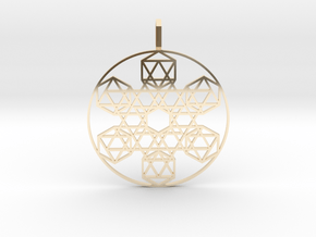 Etheric Reflector (Flat) in 14K Yellow Gold