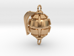 Bakugo's Grenade Gauntlets Charm in Polished Bronze