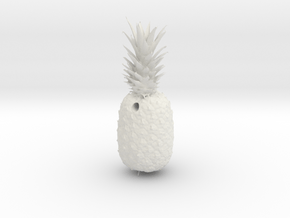 Pineapple Pendant in White Natural Versatile Plastic