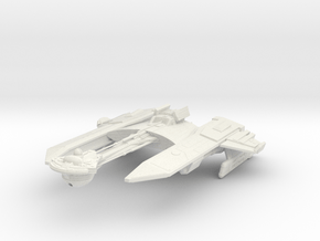 Klingon ForMar Class BattleCuiser in White Natural Versatile Plastic