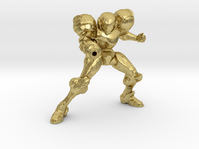 samus trophy in Natural Brass