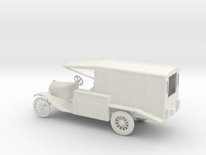 1/48 Scale Model T Ambulance in White Natural Versatile Plastic
