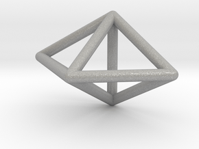 0752 J12 Triangular Bipyramid E (a=1cm) #1 in Aluminum