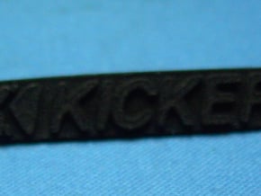 Kicker Logo For Speaker Cover in Black Natural Versatile Plastic