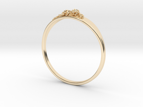 Succulent Ring in 14k Gold Plated Brass