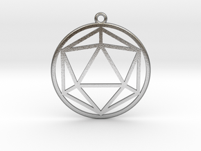 Icosahedron in Natural Silver