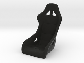 1/6 scale racing seat & mounts in Black Natural Versatile Plastic