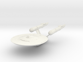 Discovery time line USS Enterprise 4" in White Natural Versatile Plastic