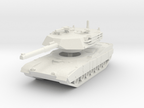 M1 Abrams Tank 1/120 in White Natural Versatile Plastic