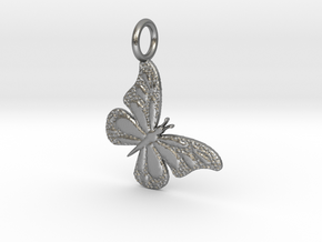 Butterfly NY side dip in Natural Silver