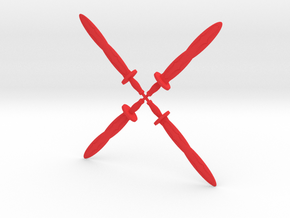 Acroyear Swords in Red Processed Versatile Plastic: Large