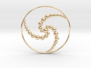 3ACC Pendant in 14k Gold Plated Brass