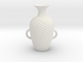 Vase 182Inc in White Natural Versatile Plastic