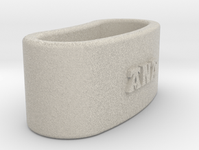 ANA 3D Napkin Ring with lauburu in Natural Sandstone