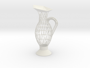 Vase Evo1750 in White Natural Versatile Plastic