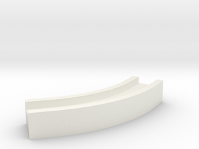 Aqueduct Channel Bend 45 degrees in White Natural Versatile Plastic