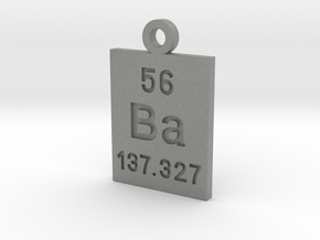 Ba Periodic Pendant in Gray PA12