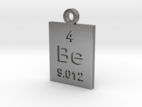 Be Periodic Pendant in Natural Silver