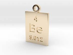 Be Periodic Pendant in 14k Gold Plated Brass