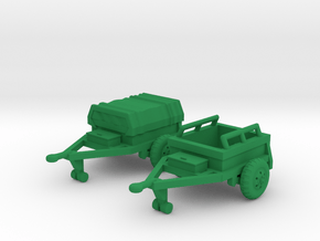 M332 Ammo Trailer in Green Processed Versatile Plastic: 1:144