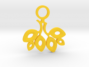 Twigs. Pendant in Yellow Processed Versatile Plastic