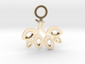 Twigs. Pendant in 14k Gold Plated Brass